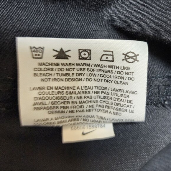 Nike Golf Pants Men 35x30 Black Flat Straight Dr- Fit Zip Stretch Performance - Picture 11 of 11